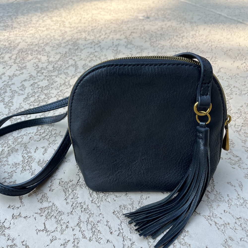 Hobo Nash Crossbody Black Soft Pebbled Leather Retired Rare